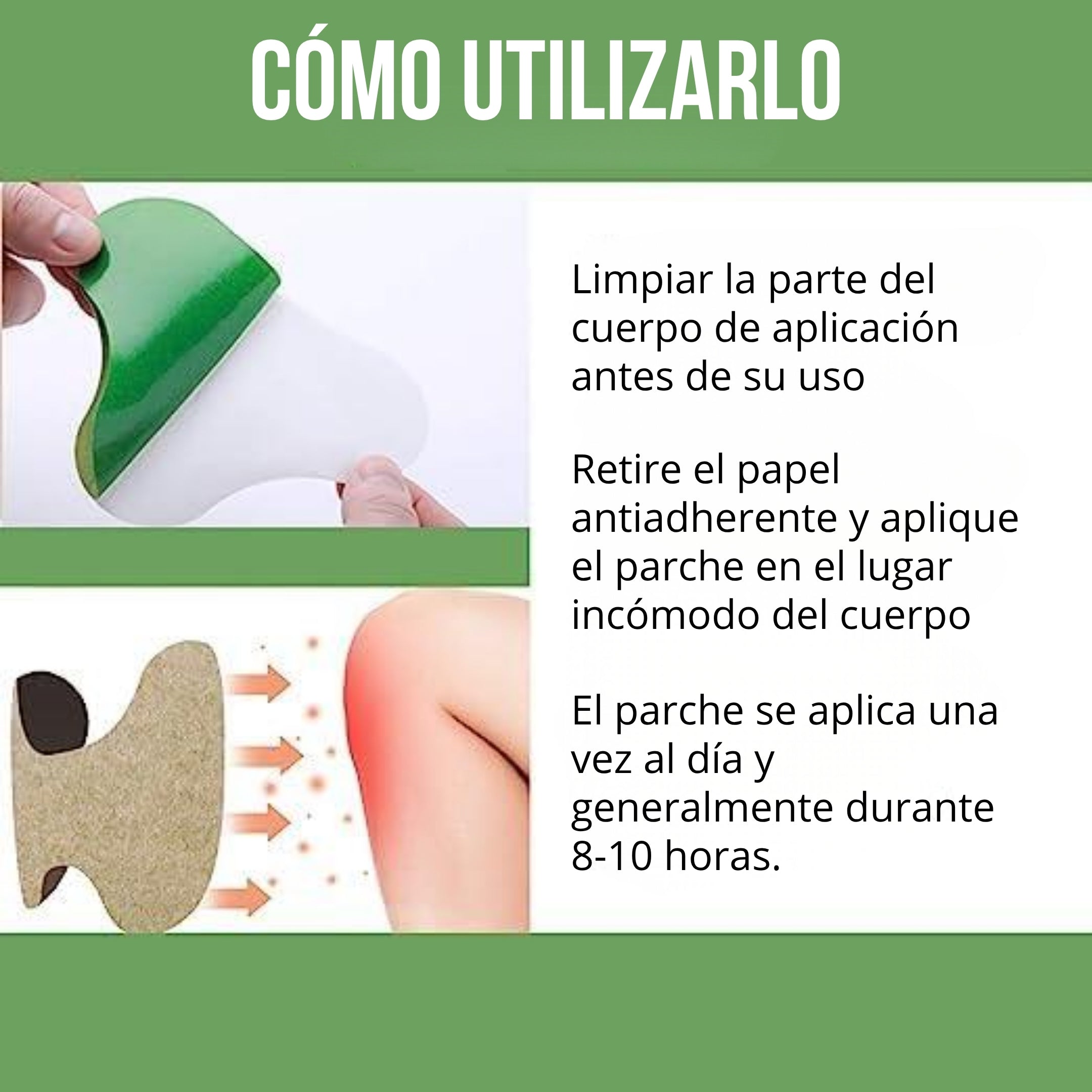 Adiós al Dolor de Rodilla: Parche Tópico con Soporte Ergonómico. OFERTA (50 Parches)