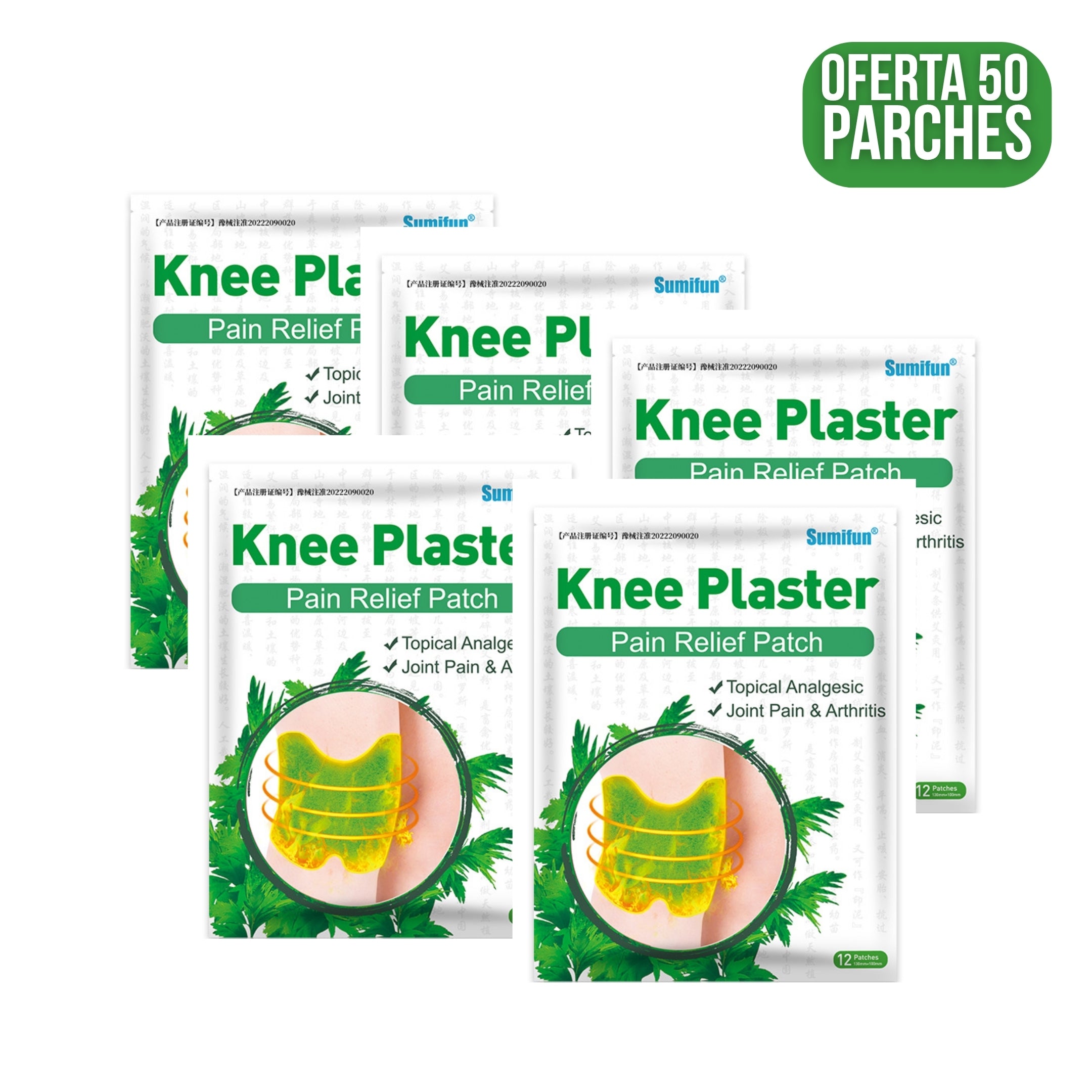 Adiós al Dolor de Rodilla: Parche Tópico con Soporte Ergonómico. OFERTA (50 Parches)