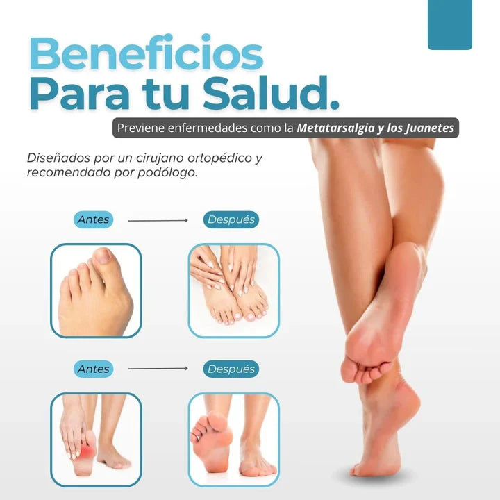 Almohadillas terapéuticas con Separador de dedos l PharmaToe OFERTA 2x1