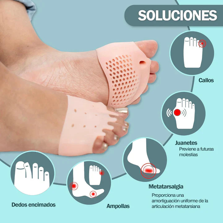 Almohadillas terapéuticas con Separador de dedos l PharmaToe OFERTA 2x1
