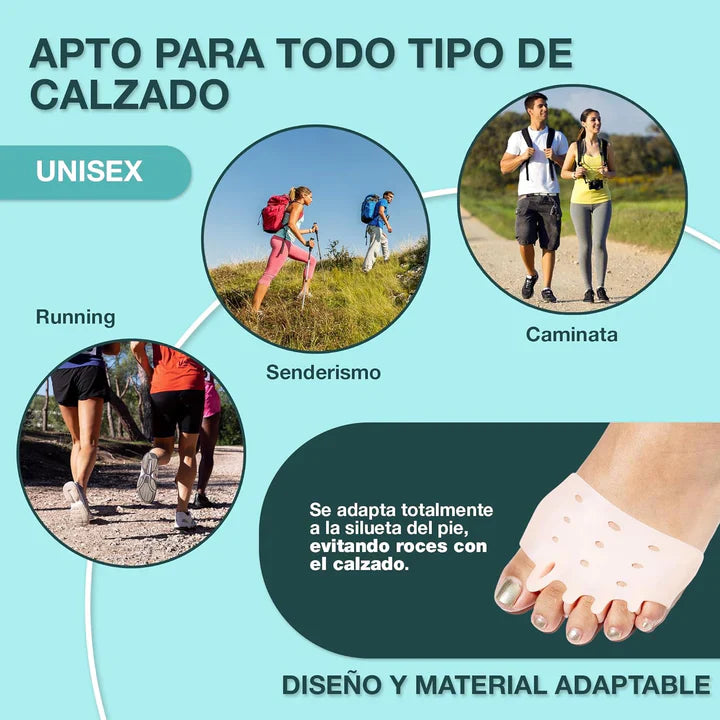 Almohadillas terapéuticas con Separador de dedos l PharmaToe OFERTA 2x1